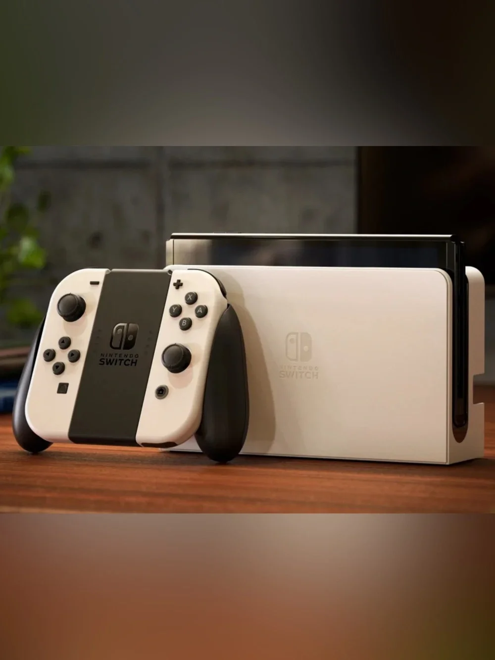 Nintendo Switch OLED Console - White Front with Black Accents